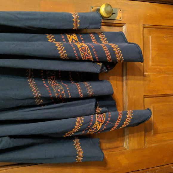Lucky Brand Navy Embroidered Cardigan - Picture 3 of 8